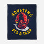 Adulting Its A Trap-None-Fleece-Blanket-arace