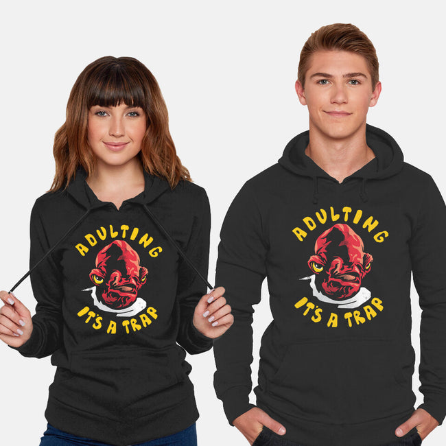 Adulting Its A Trap-Unisex-Pullover-Sweatshirt-arace