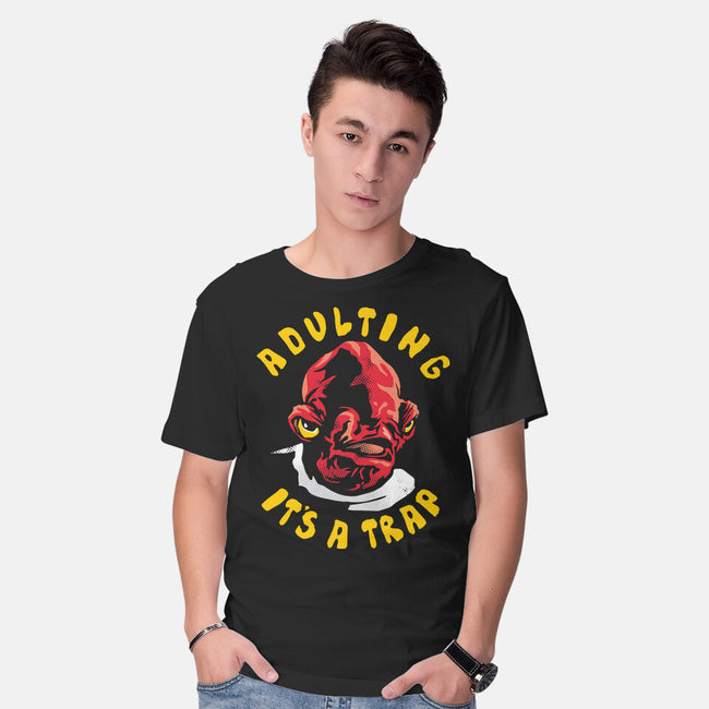 Adulting Its A Trap-Mens-Basic-Tee-arace