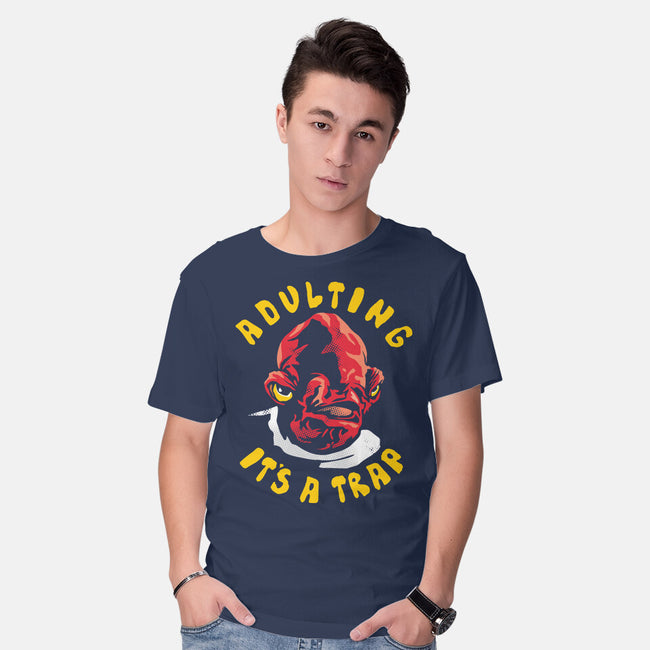 Adulting Its A Trap-Mens-Basic-Tee-arace
