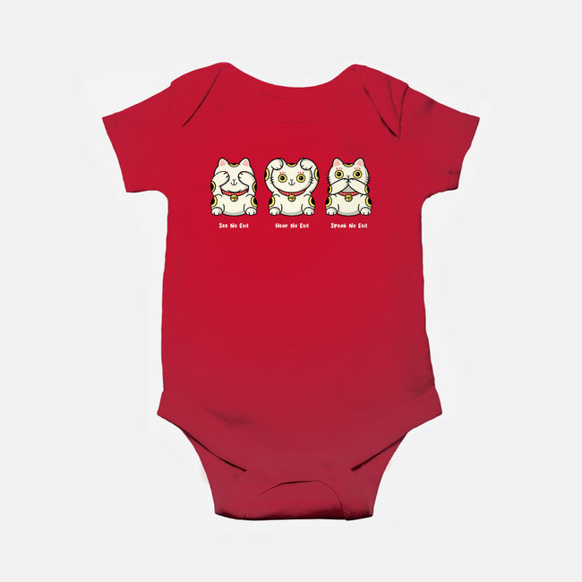Three Wise Maneki-Neko-Baby-Basic-Onesie-Freecheese