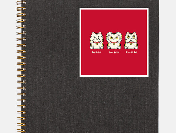 Three Wise Maneki-Neko