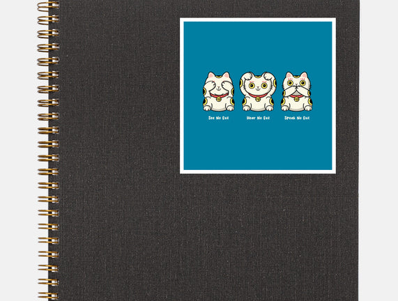 Three Wise Maneki-Neko