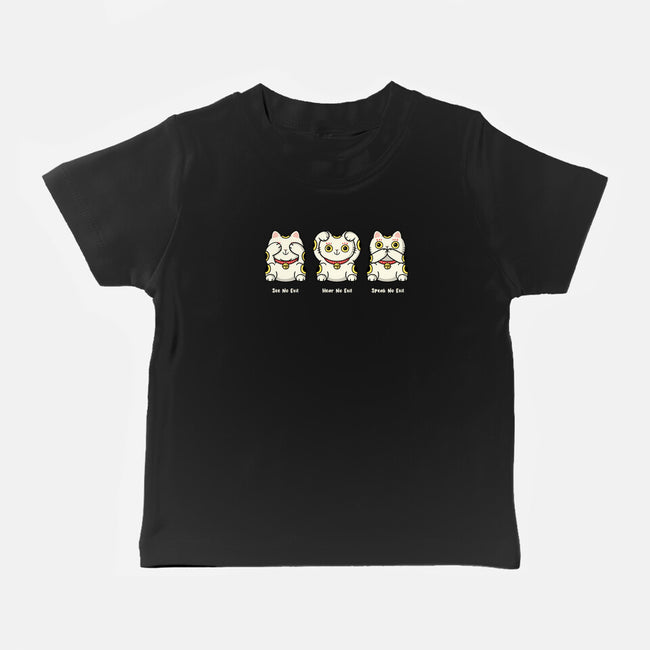 Three Wise Maneki-Neko-Baby-Basic-Tee-Freecheese