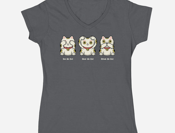 Three Wise Maneki-Neko