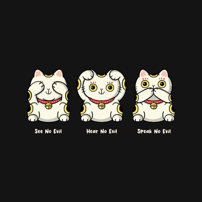 Three Wise Maneki-Neko-Mens-Heavyweight-Tee-Freecheese