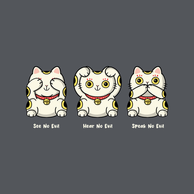 Three Wise Maneki-Neko-Unisex-Kitchen-Apron-Freecheese