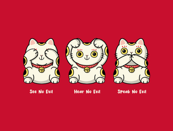Three Wise Maneki-Neko