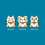 Three Wise Maneki-Neko-Unisex-Basic-Tee-Freecheese