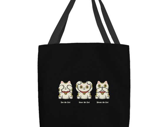 Three Wise Maneki-Neko