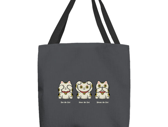 Three Wise Maneki-Neko