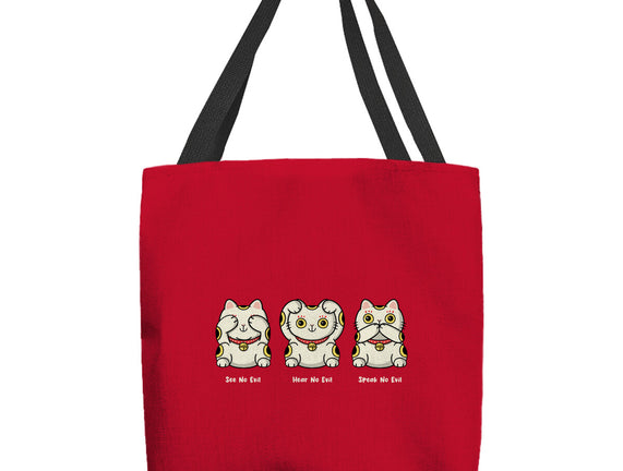 Three Wise Maneki-Neko
