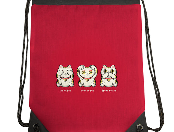 Three Wise Maneki-Neko
