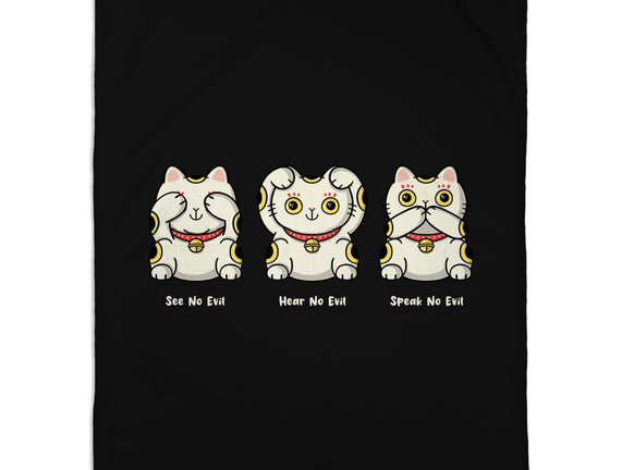 Three Wise Maneki-Neko