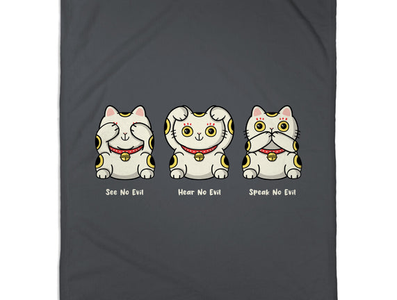 Three Wise Maneki-Neko