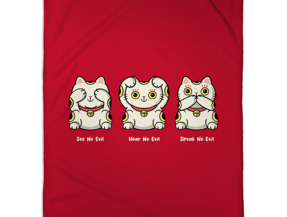Three Wise Maneki-Neko