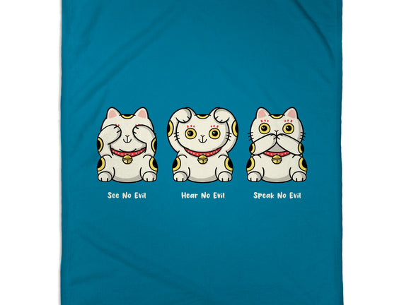 Three Wise Maneki-Neko