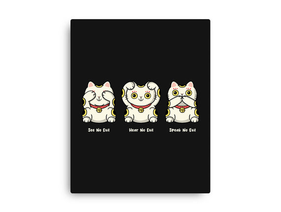 Three Wise Maneki-Neko