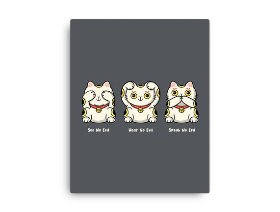 Three Wise Maneki-Neko