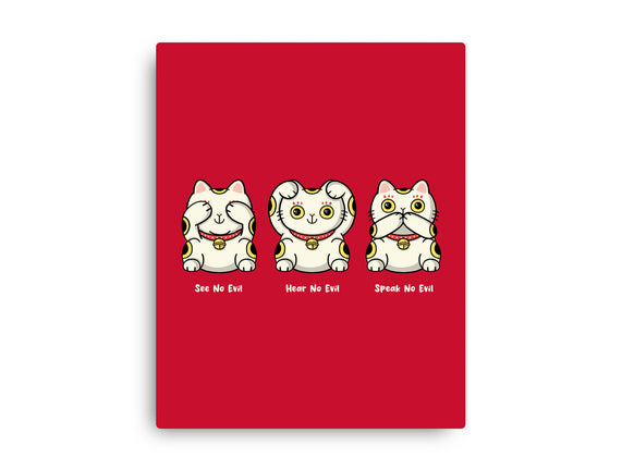 Three Wise Maneki-Neko