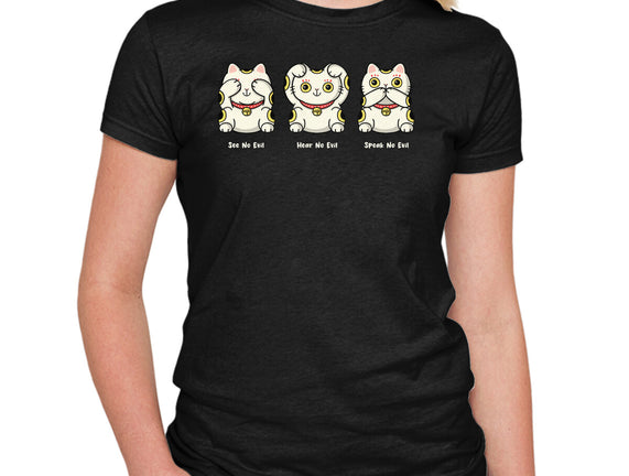 Three Wise Maneki-Neko