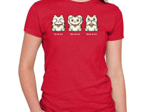 Three Wise Maneki-Neko