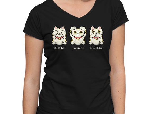 Three Wise Maneki-Neko