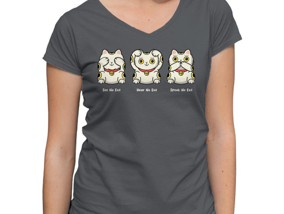 Three Wise Maneki-Neko