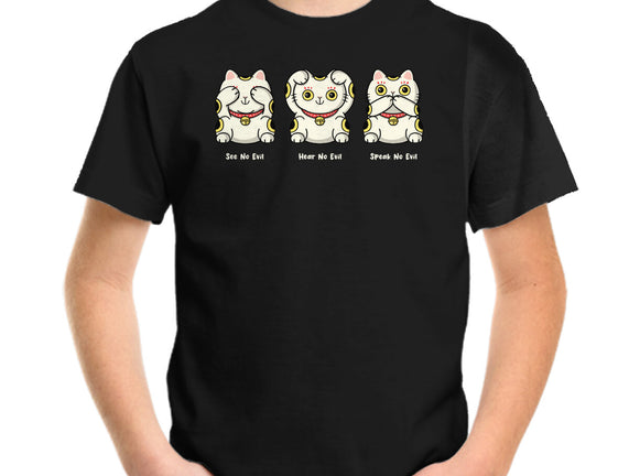 Three Wise Maneki-Neko