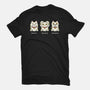 Three Wise Maneki-Neko-Womens-Fitted-Tee-Freecheese