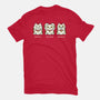 Three Wise Maneki-Neko-Womens-Basic-Tee-Freecheese