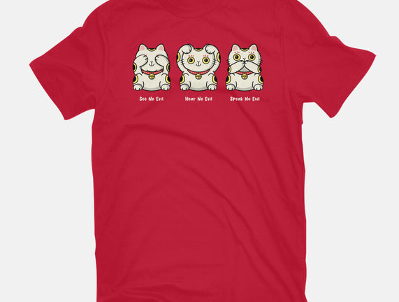 Three Wise Maneki-Neko