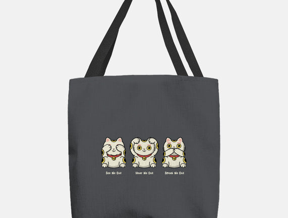Three Wise Maneki-Neko