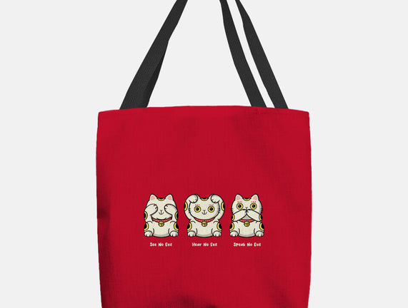 Three Wise Maneki-Neko