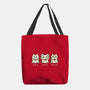 Three Wise Maneki-Neko-None-Basic Tote-Bag-Freecheese