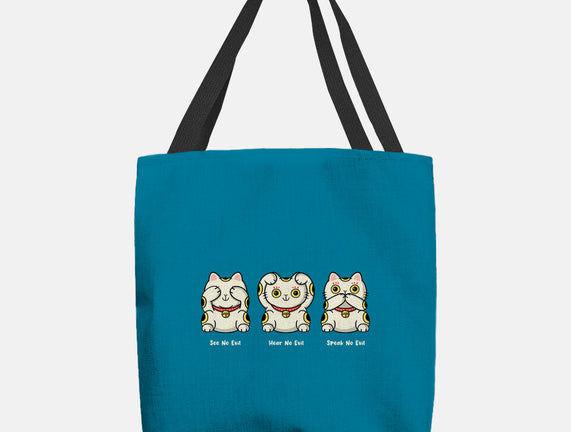 Three Wise Maneki-Neko