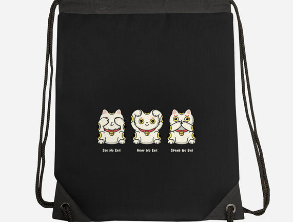 Three Wise Maneki-Neko