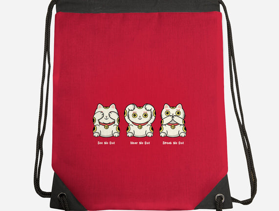 Three Wise Maneki-Neko
