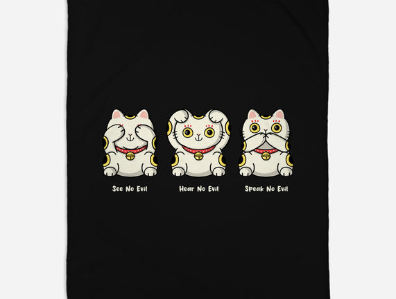 Three Wise Maneki-Neko