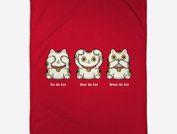 Three Wise Maneki-Neko