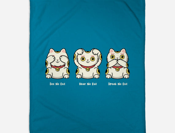 Three Wise Maneki-Neko