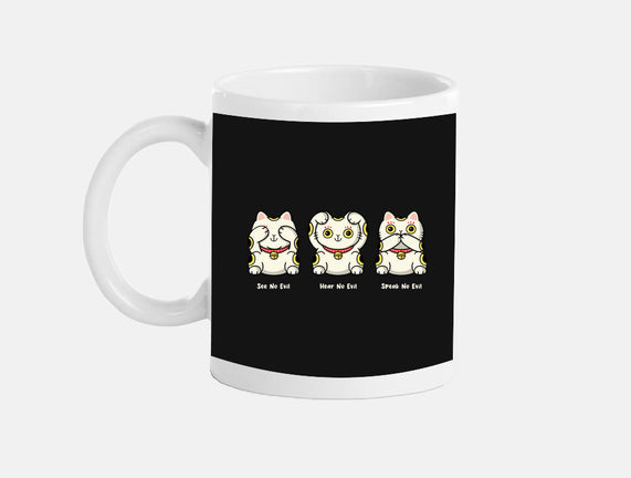 Three Wise Maneki-Neko