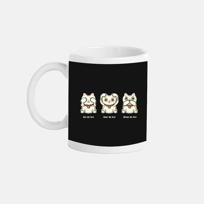 Three Wise Maneki-Neko-None-Mug-Drinkware-Freecheese