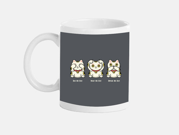 Three Wise Maneki-Neko