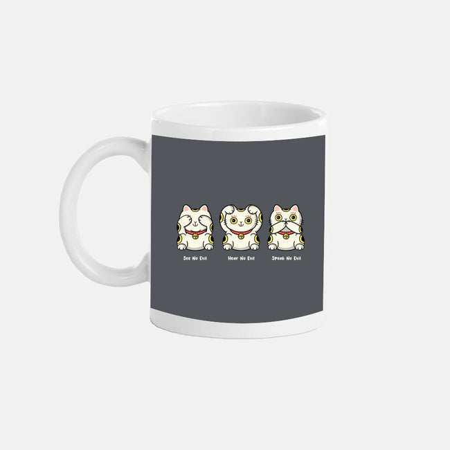 Three Wise Maneki-Neko-None-Mug-Drinkware-Freecheese