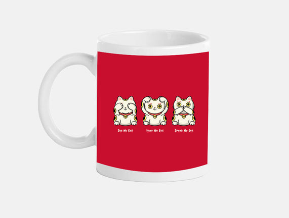 Three Wise Maneki-Neko