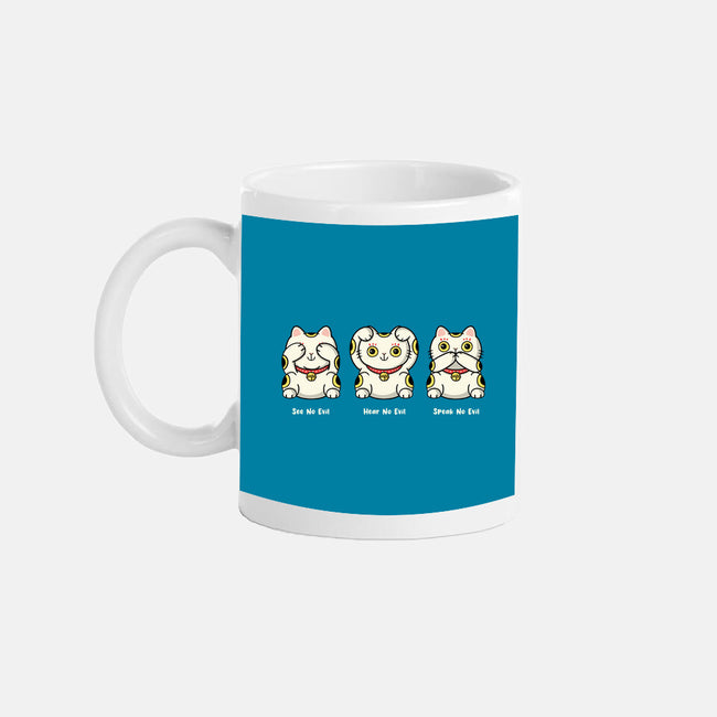 Three Wise Maneki-Neko-None-Mug-Drinkware-Freecheese