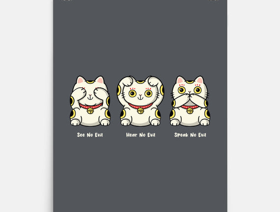 Three Wise Maneki-Neko