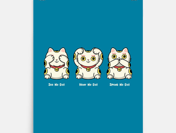 Three Wise Maneki-Neko