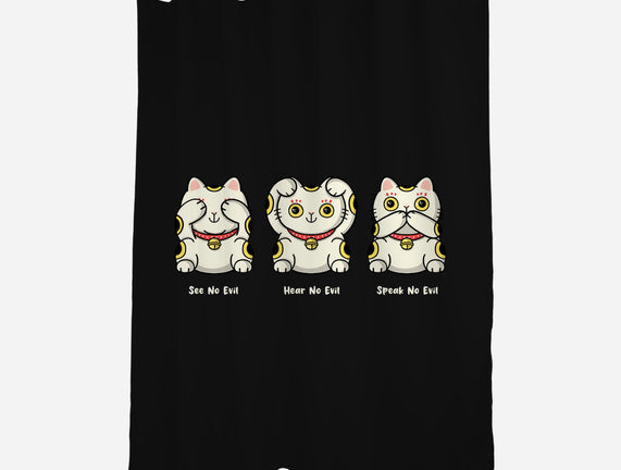 Three Wise Maneki-Neko